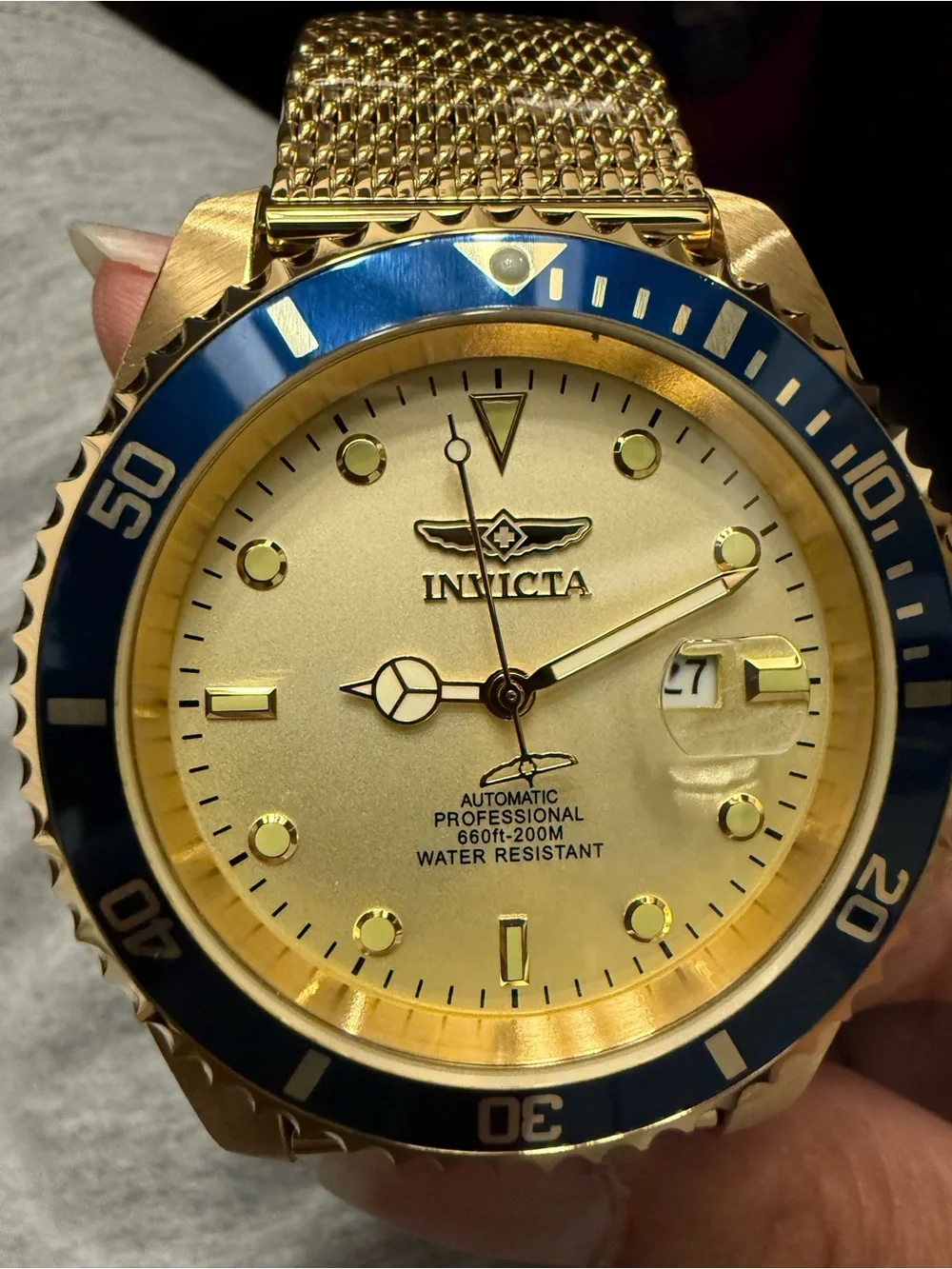 Invicta Grand Diver Bastian Automatic Men’s Watch, 200m, Blue Bezel, 47mm